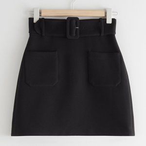 & Other Stories • Belted Mini Skirt